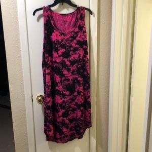 EUC  Torrid Pink and Black Sleep Tank Dress